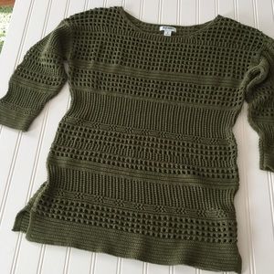 Old Navy Loden Open Knit Sweater M
